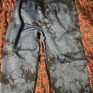 Gray Tie-Dye Leggings